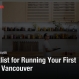A Checklist for Running Your First Event in Vancouver